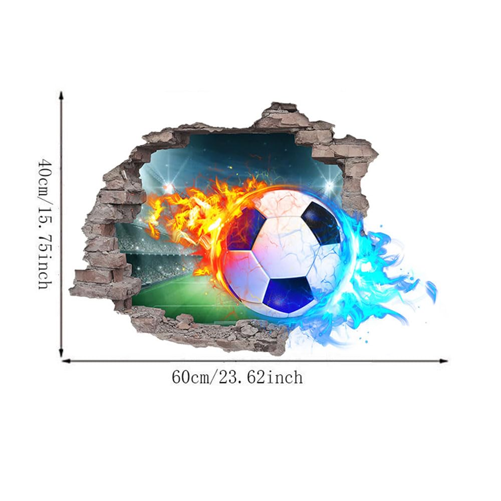 JQPYGB soccer wall stickers for teen rooms boost sporty vibes