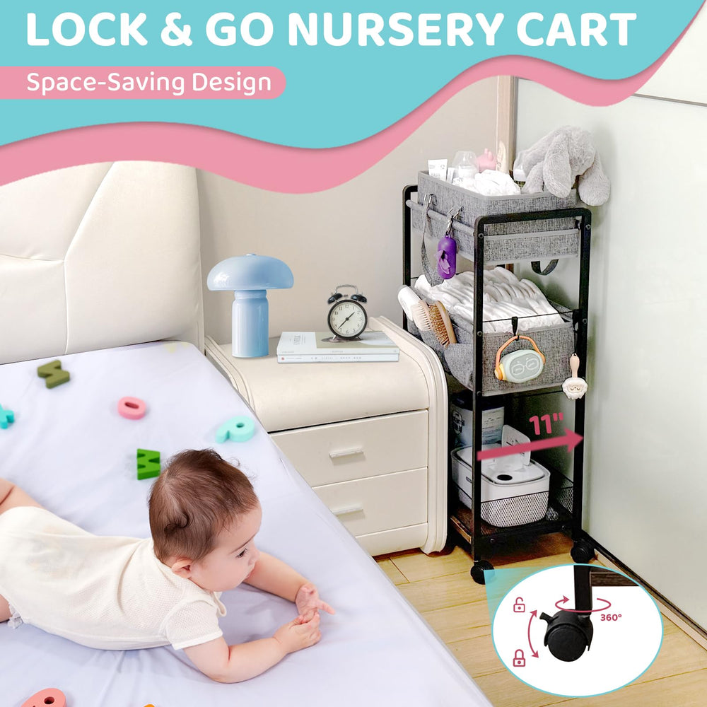 JRANBRJS interior dividers organizing diapers wipes and creams