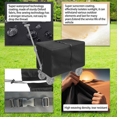 JRRXM universal folding stroller cover windproof buckle close-up for secure fit