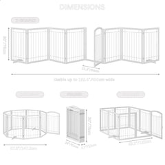 JSB 192in dog gate side angle emphasizes stability for busy stair transitions
