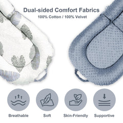 JSTPRO Baby Lounger dual-sided fabric provides year-round comfort and skin-friendly feel.