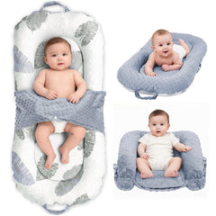 JSTPRO Baby Lounger foldable portable shows compact setup for easy room-to-room use.