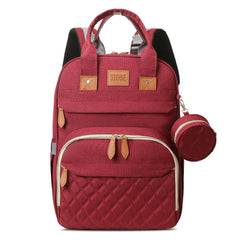 JSTPRO diaper bag backpack shows large capacity with organized pockets for busy parents.
