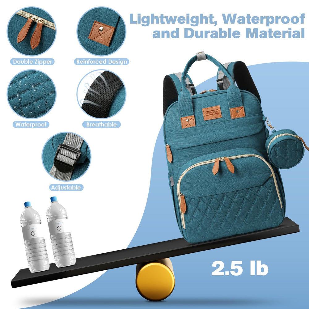 JSTPRO diaper bag backpack stroller buckles for hanging on a stroller.