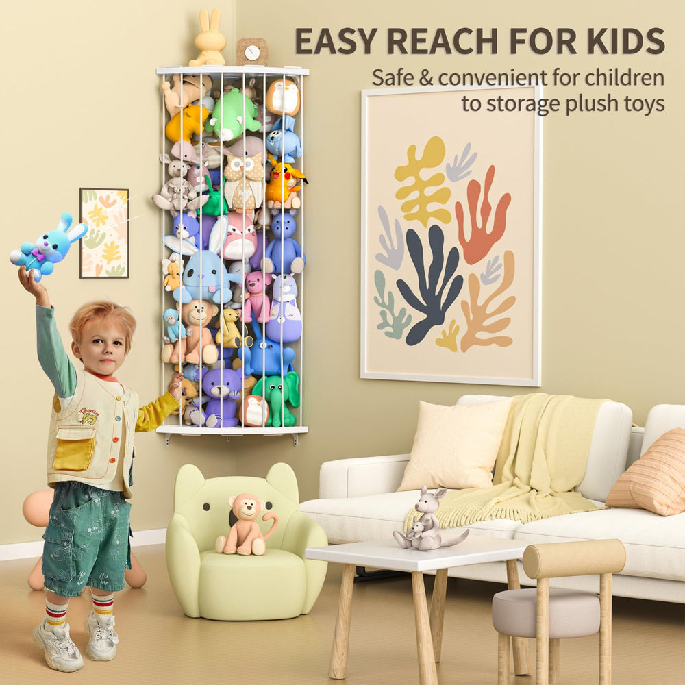 Jtksfcl star-pattern decorative panel adds nursery charm while organizing plush toys