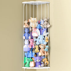 Jtksfcl stuffed animal storage wood corner shelf shows star pattern for organized play area