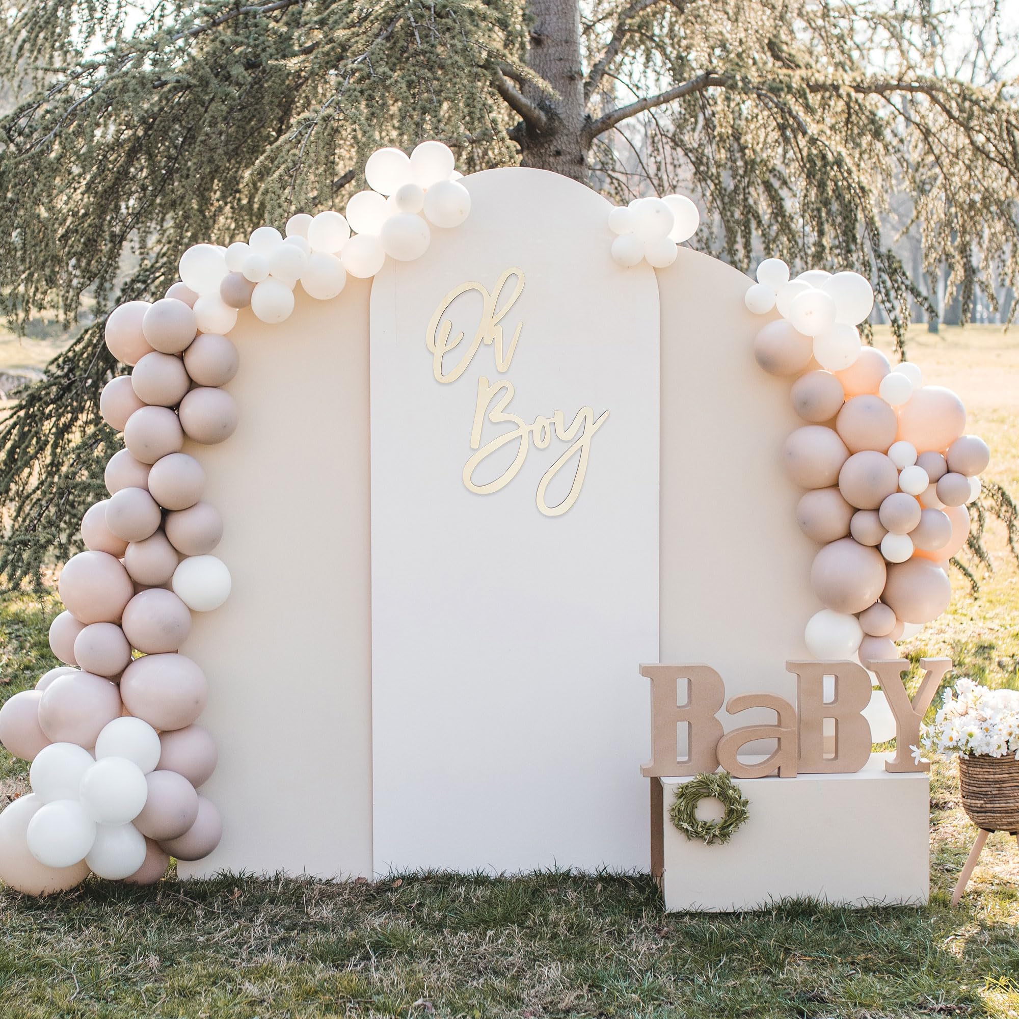 JTRF Oh Boy Sign simple display for event backdrops.