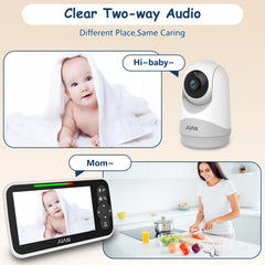 Juan baby monitor 1000ft-range enables reliable coverage across rooms.