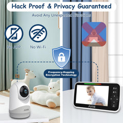 Juan baby monitor long-battery-life up to 30 hours for overnight checks.