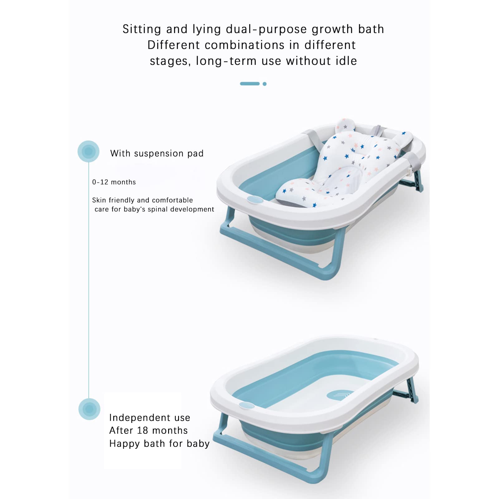 Juaugusep Cotton-blend Bath Cushion texture, quick-dry for easy after-bath cleanup