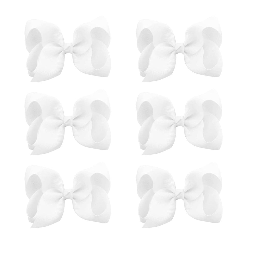 JUCCPUL 6-pack grosgrain bows on package provide versatile back-to-school style.