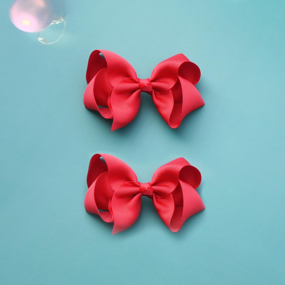 JUCCPUL gift-ready red hair bow set for birthdays or holidays