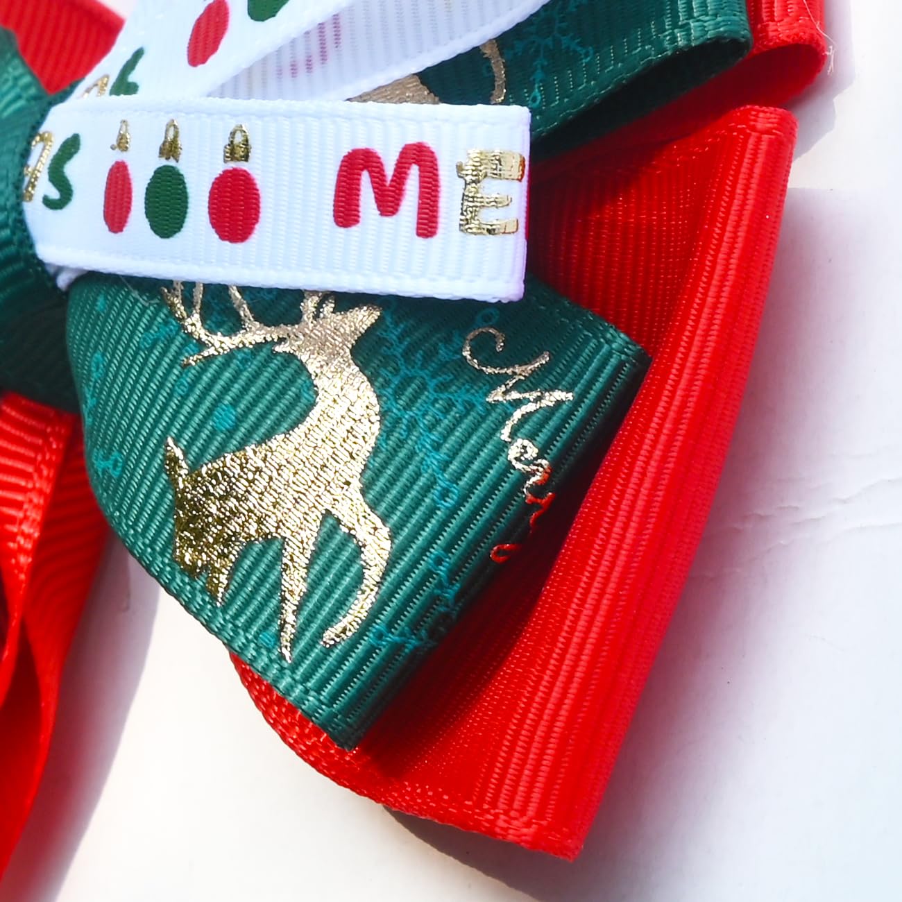 JUCCPUL festive kid accessory with elk bow for holiday looks