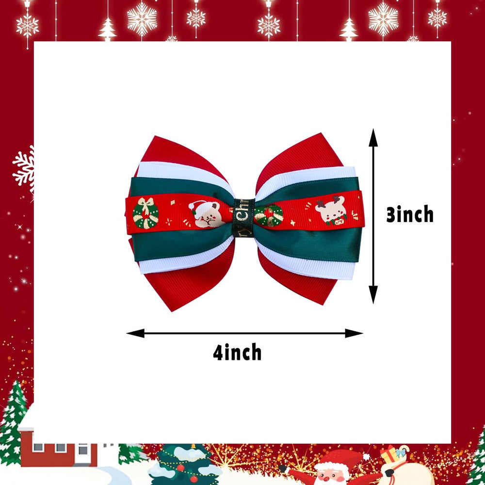 JUCCPUL kids hair clip with bow attachment enables quick Christmas styling