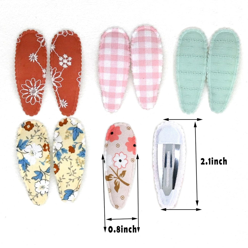 JUCCPUL soft fabric covered clip highlights comfortable grip that protects delicate hair