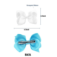 JUCCPUL toddler-braids bows on white clip offer playful outfits and secure styling.