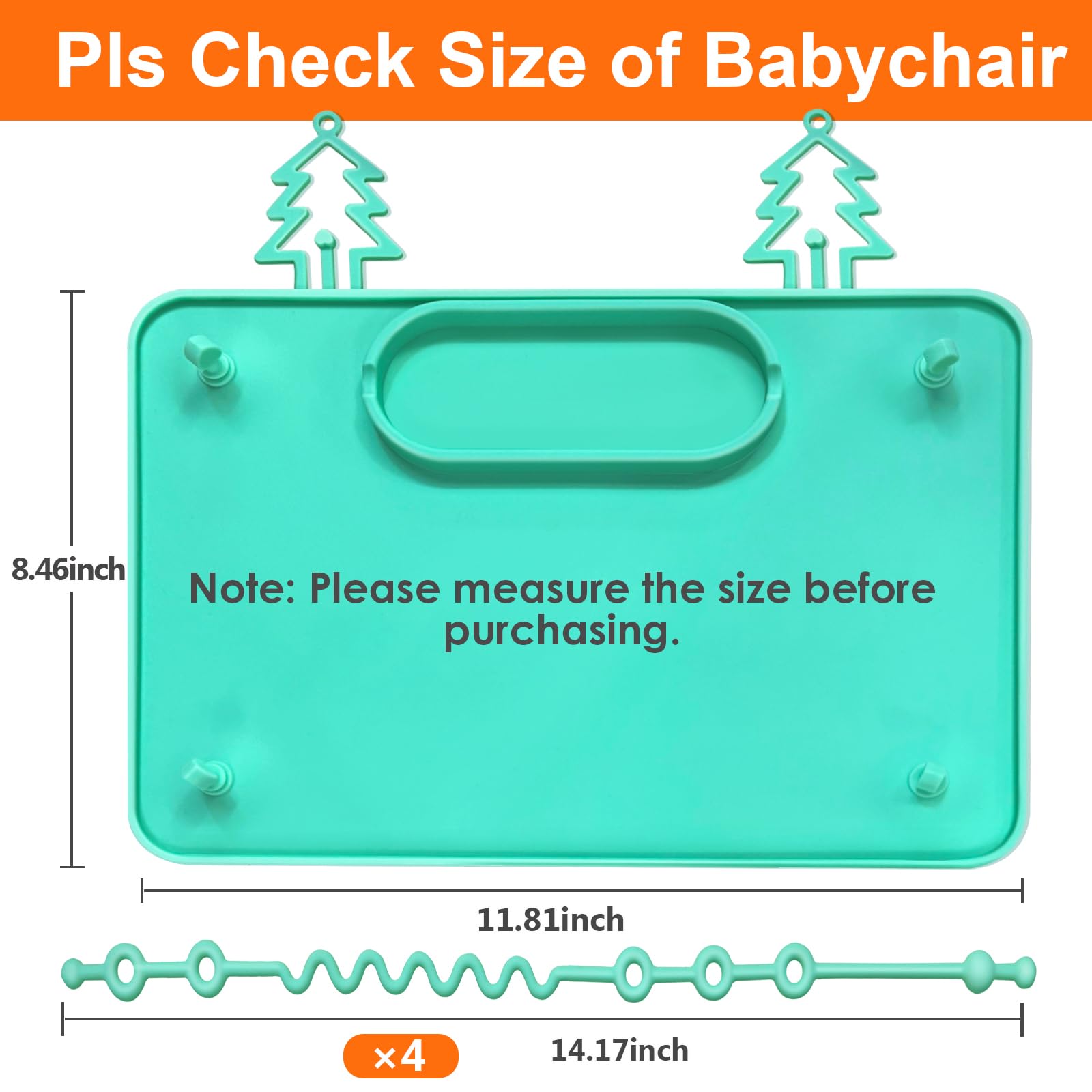 JUEJIAZKIY thickened-edge placemat stays flat on surfaces