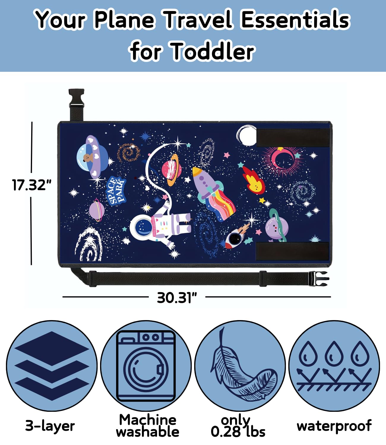 JUELWRY carry bag for travel bed in blue keeps the portable bed organized