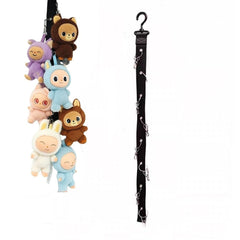 Juglok plush toy display strap wall mount with 8 clips for organized display.