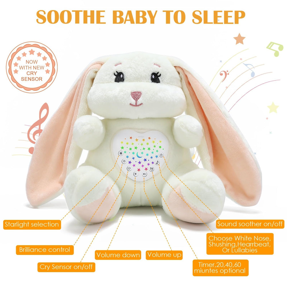 JUHOT sleeping bunny makes a thoughtful baby shower gift for new families.