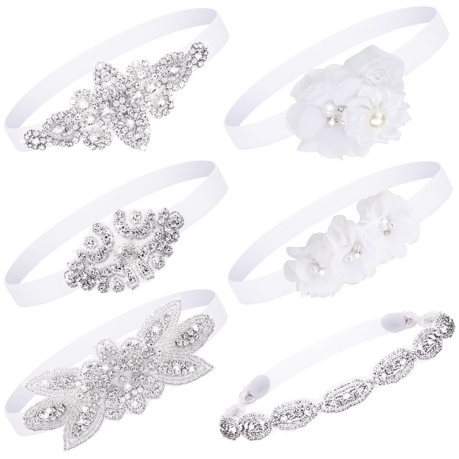 Juinte baptism headbands six-piece set packaged for gifting at ceremonies.