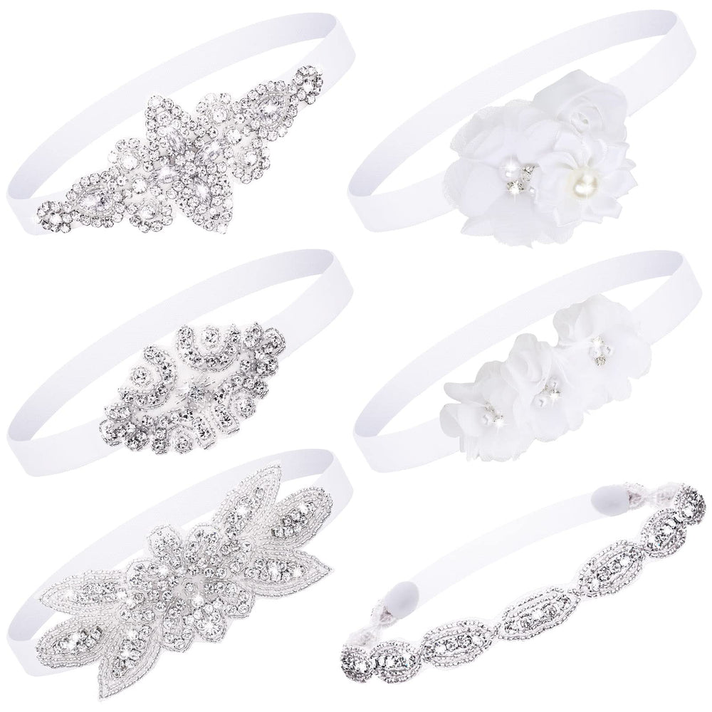 Juinte baptism headbands six-piece set packaged for gifting at ceremonies.