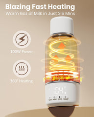 Juissiart 10400mAh battery powers multiple feeds between charges.