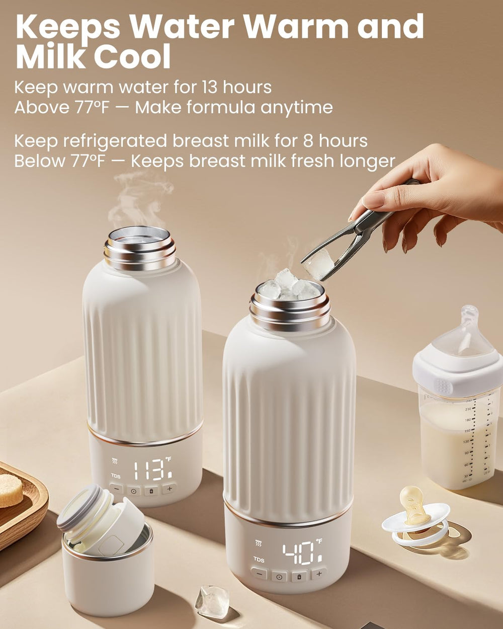 Juissiart 17oz capacity supports multi-feed outings.