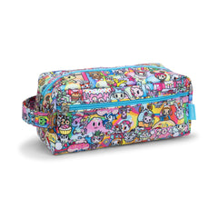 JuJuBe Be Dapper bag close-up showing durable zipper and odor-resistant lining for travel.