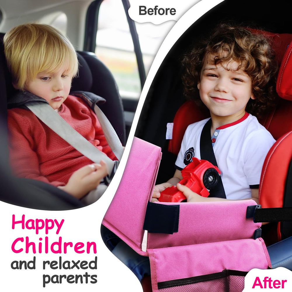 Julaiwy car-seat-tray-tablet-holder stabilizes devices for on-the-go viewing