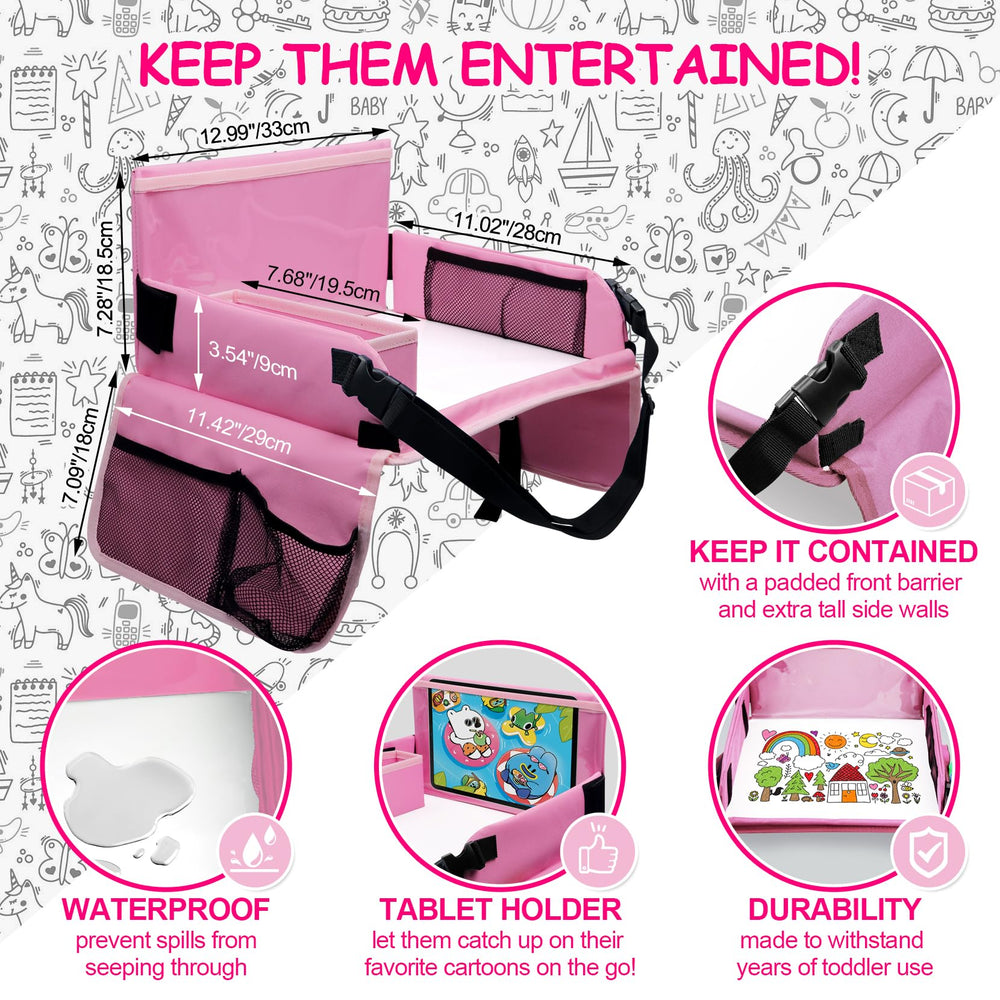 Julaiwy travel tray foldable storage packs flat for compact transport