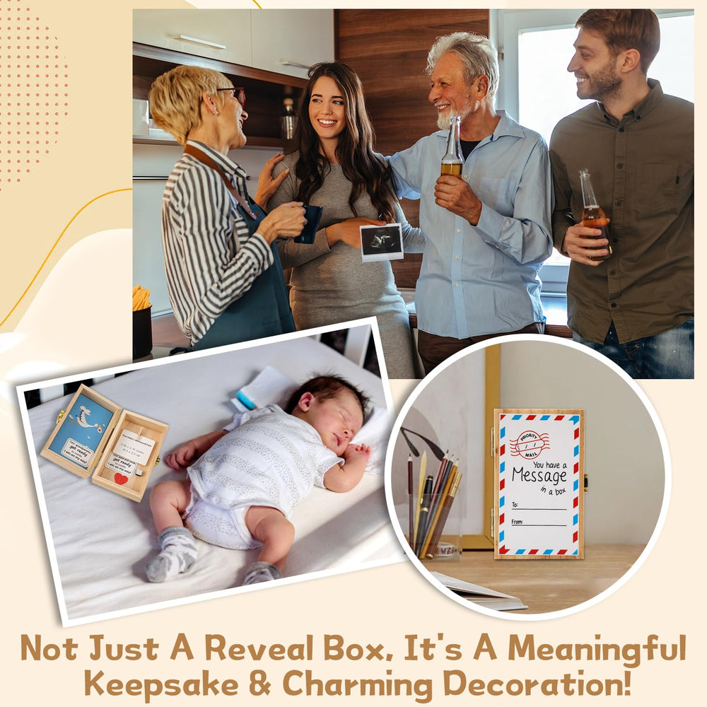 JULEASEL box dimensions display area highlights compact, shelf-friendly keepsake.