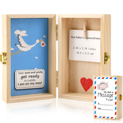 JULEASEL pregnancy announcement box cover facilitates a heartfelt family reveal moment.