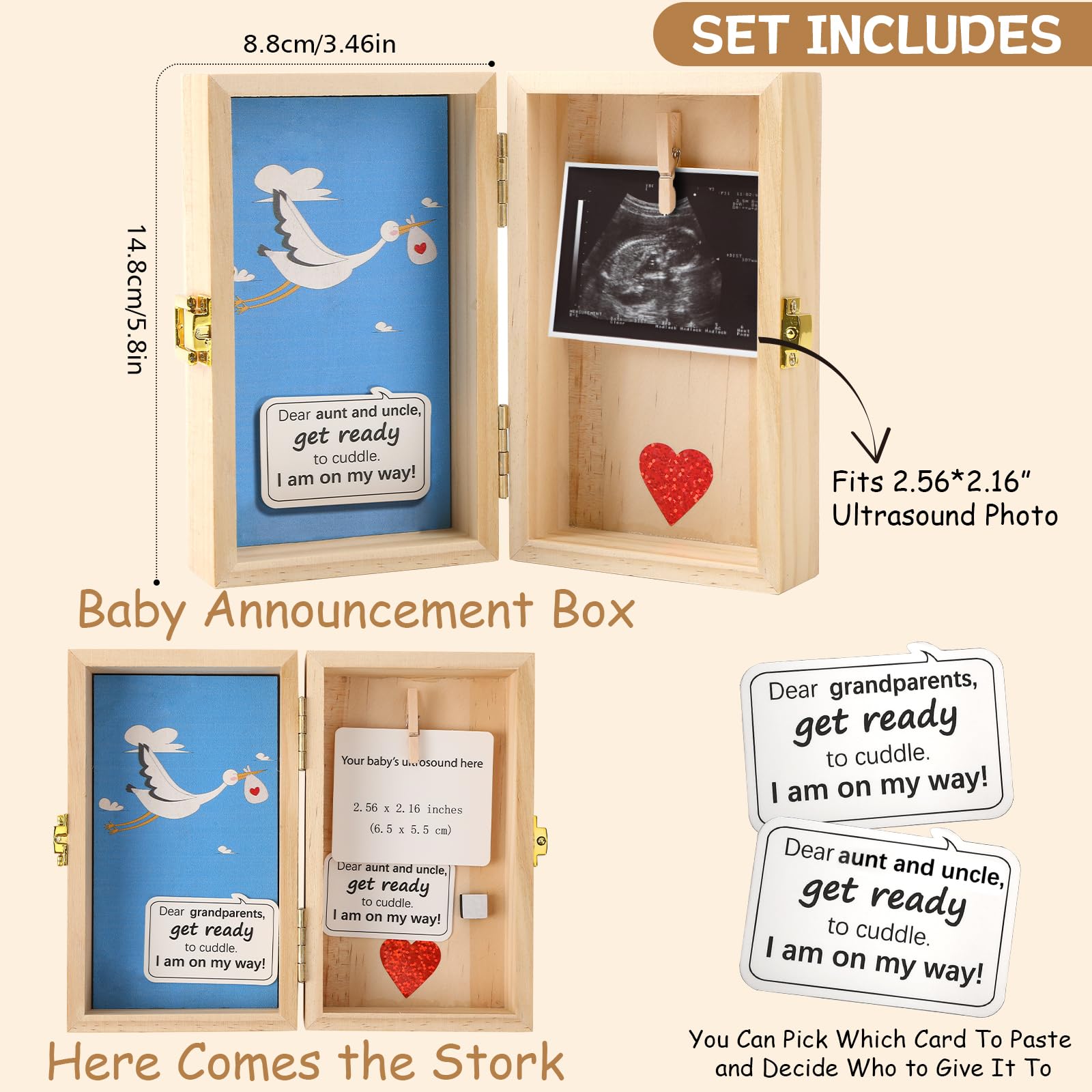 JULEASEL ultrasound-holder-clip secures the ultrasound picture for display.