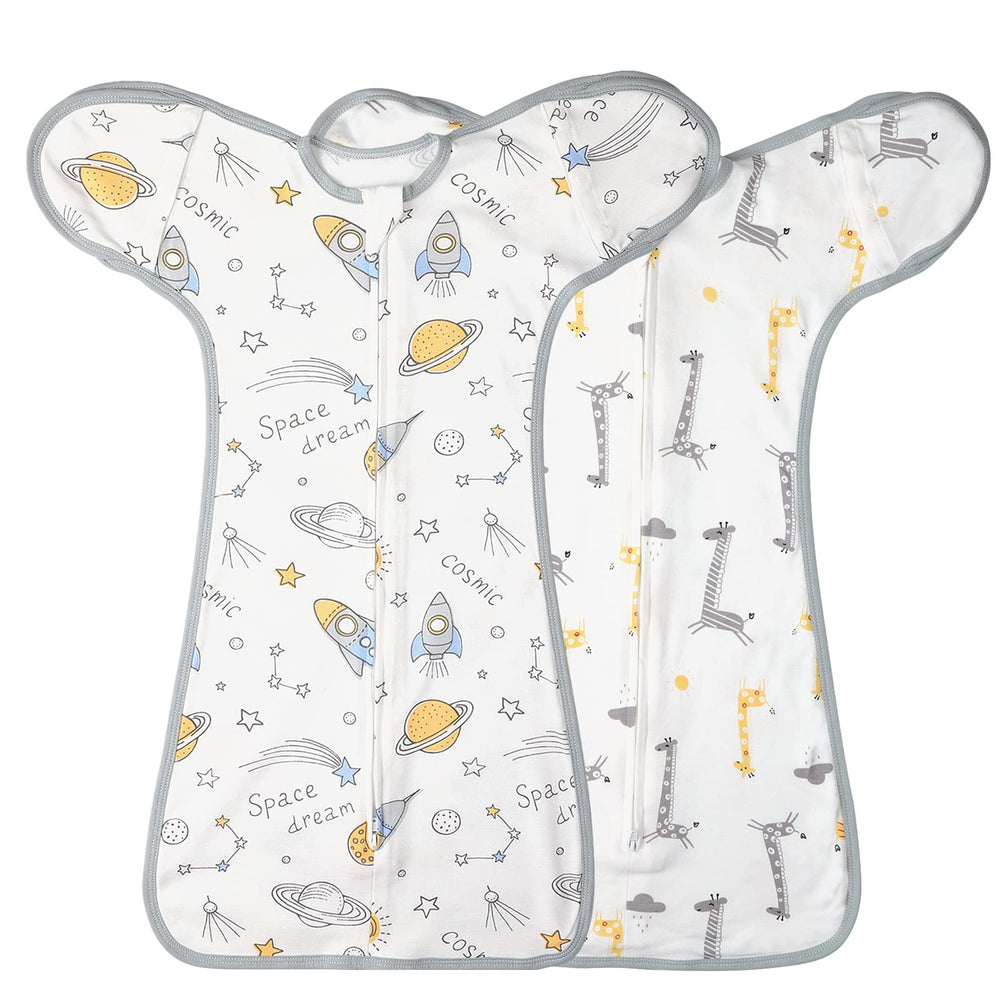 JULYFIRE transition swaddle zipper closeup highlights quick diaper changes while baby stays cozy