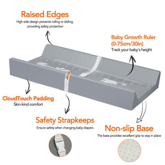 Juman changing pad safety strap anti-slip base keeps baby secure during changes