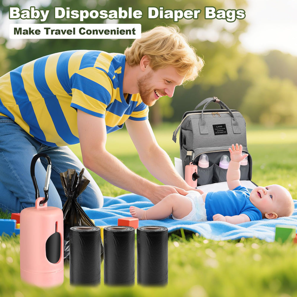 juman diaper bag backpack lightweight-sturdy straps and stroller hooks for hands-free carry