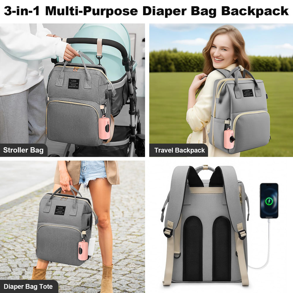 juman diaper bag backpack wet-dry-compartment keeps towels and clothes organized and dry