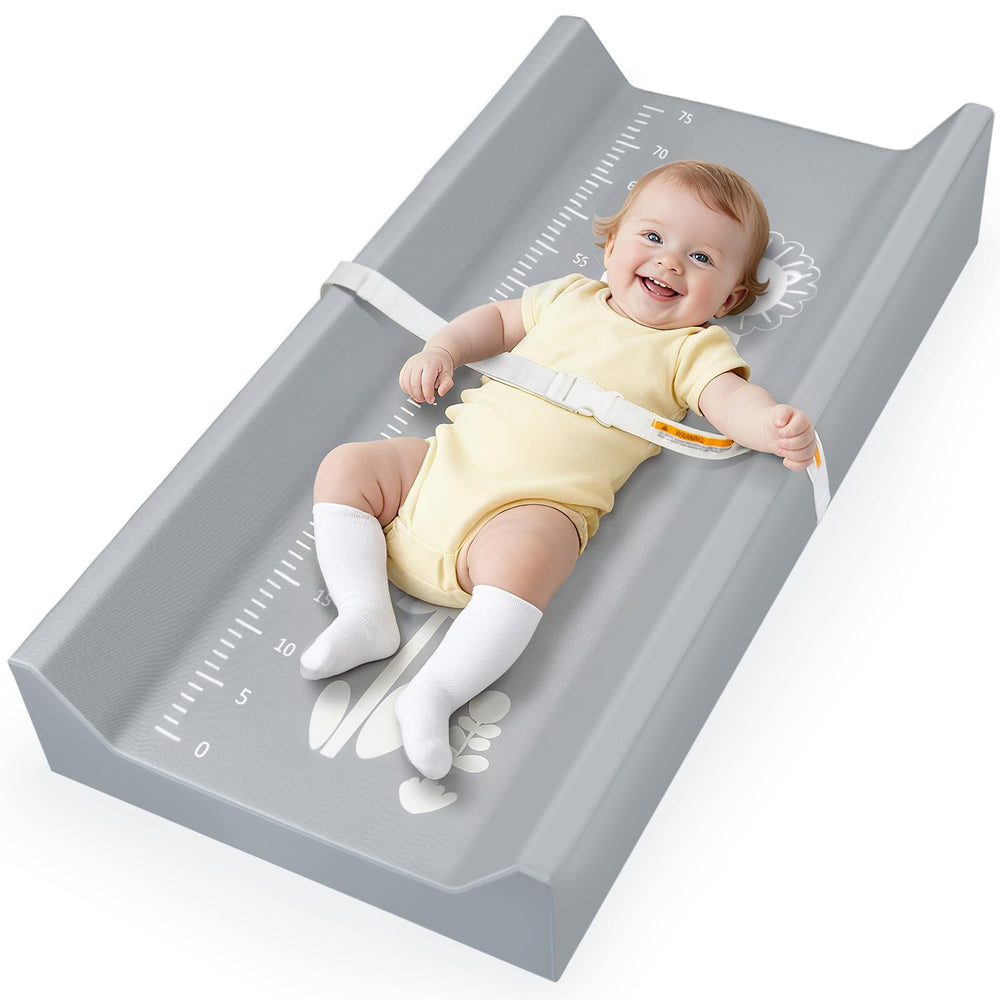Juman vegan leather changing pad top view showcases a premium waterproof surface for easy cleanup