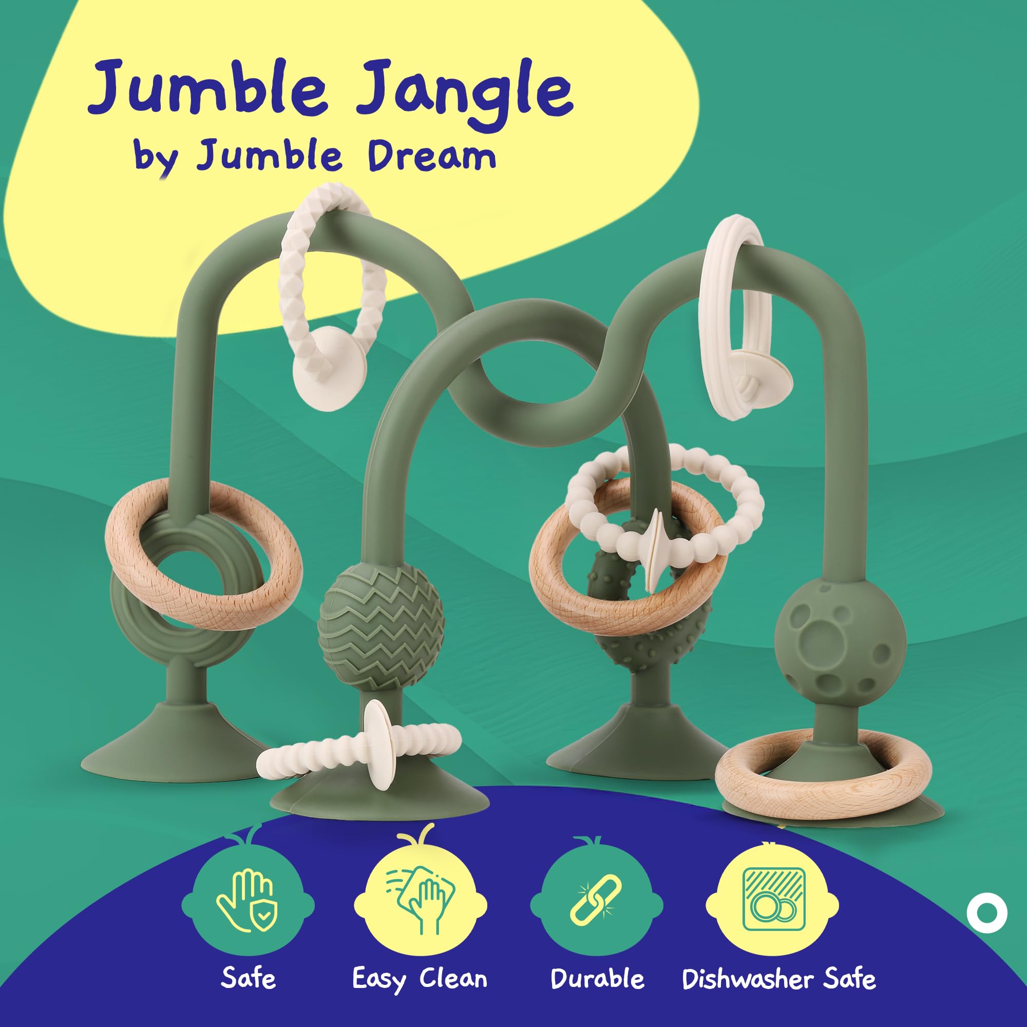 Jumble Dream Jangle age-3-6-months close-up shows developmental textures.