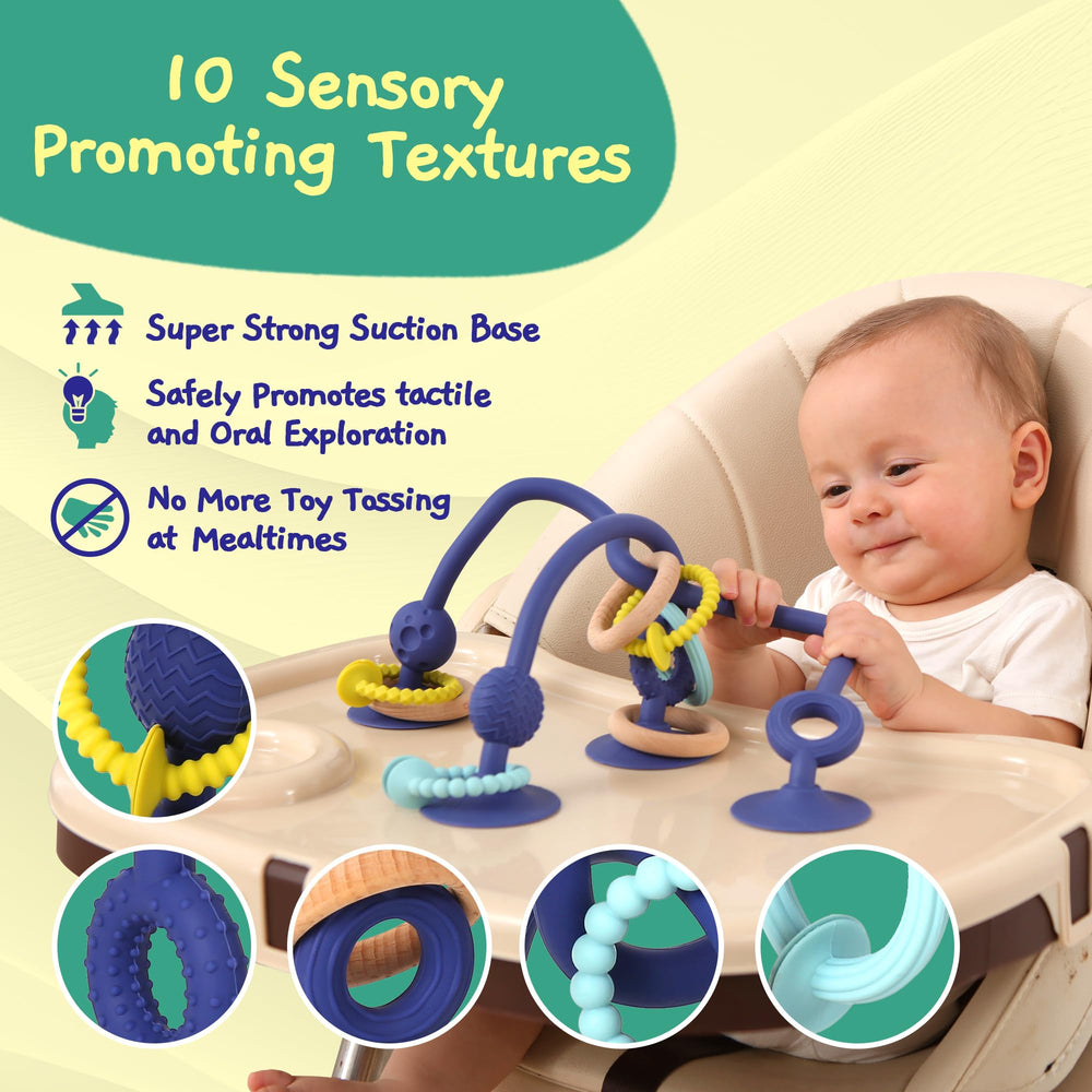 Jumble Dream Jangle texture variety highlights sensory play during teething.