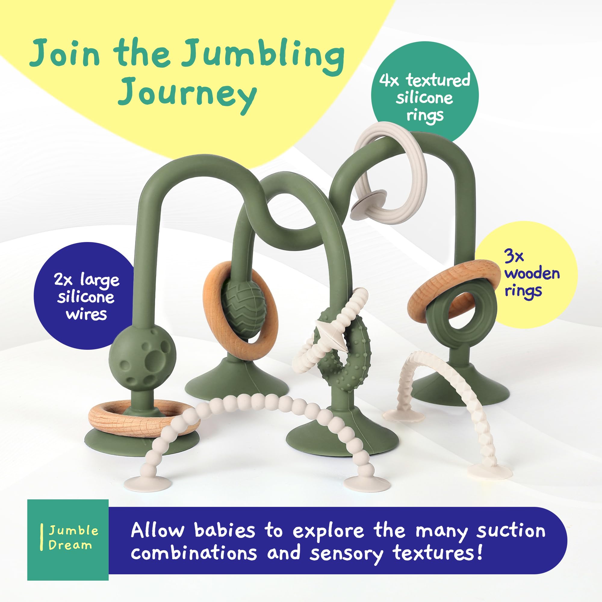 Jumble Dream Jangle travel-mealtime setup enables on-the-go exploration.