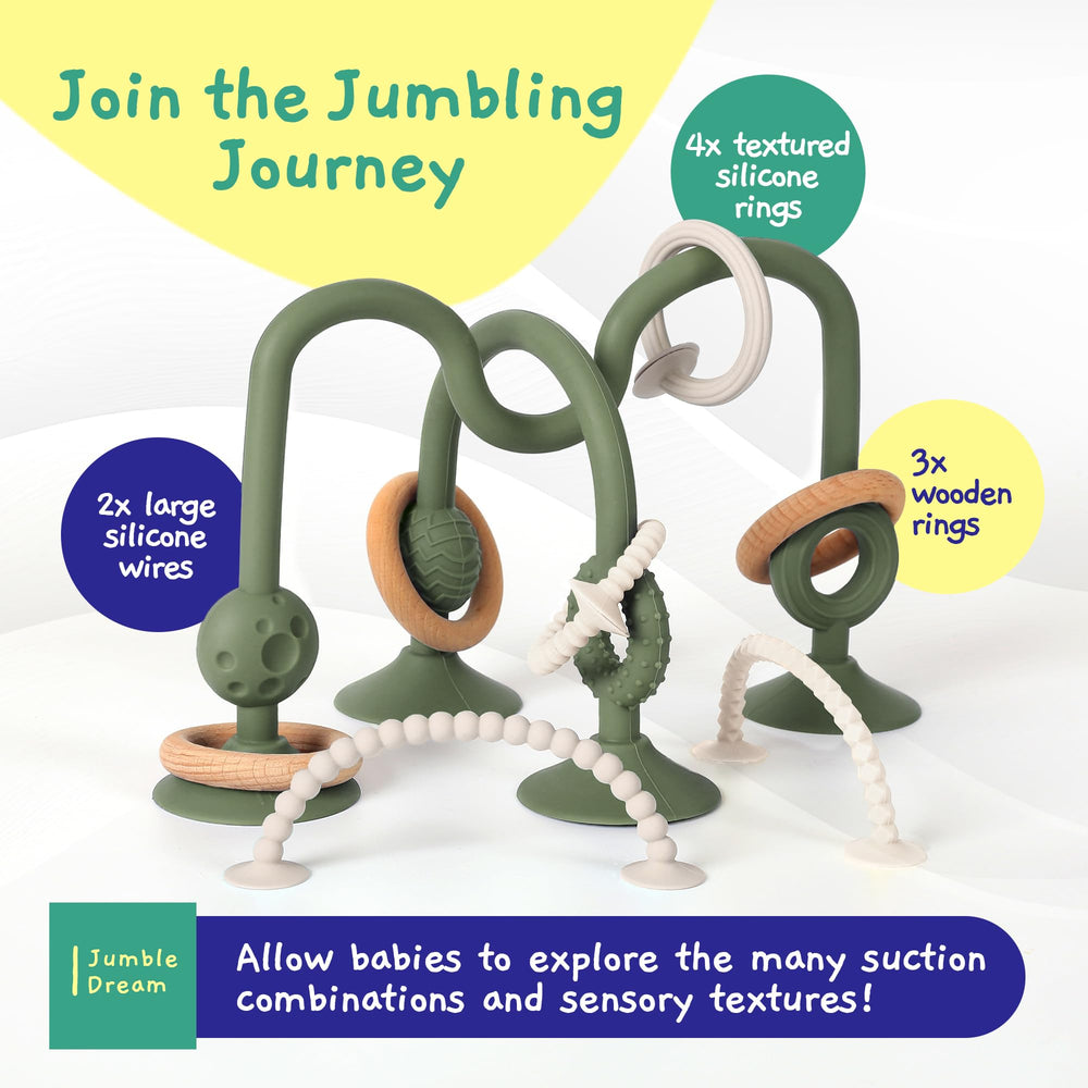 Jumble Dream Jangle travel-mealtime setup enables on-the-go exploration.