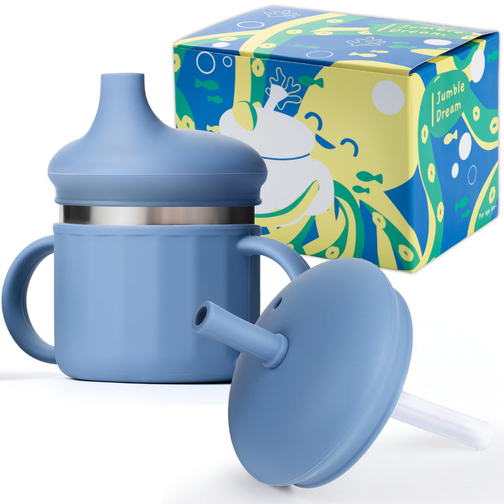 Jumble Dream Sippyy Cup with stainless interior keeps drinks BPA-free and safe for toddlers.