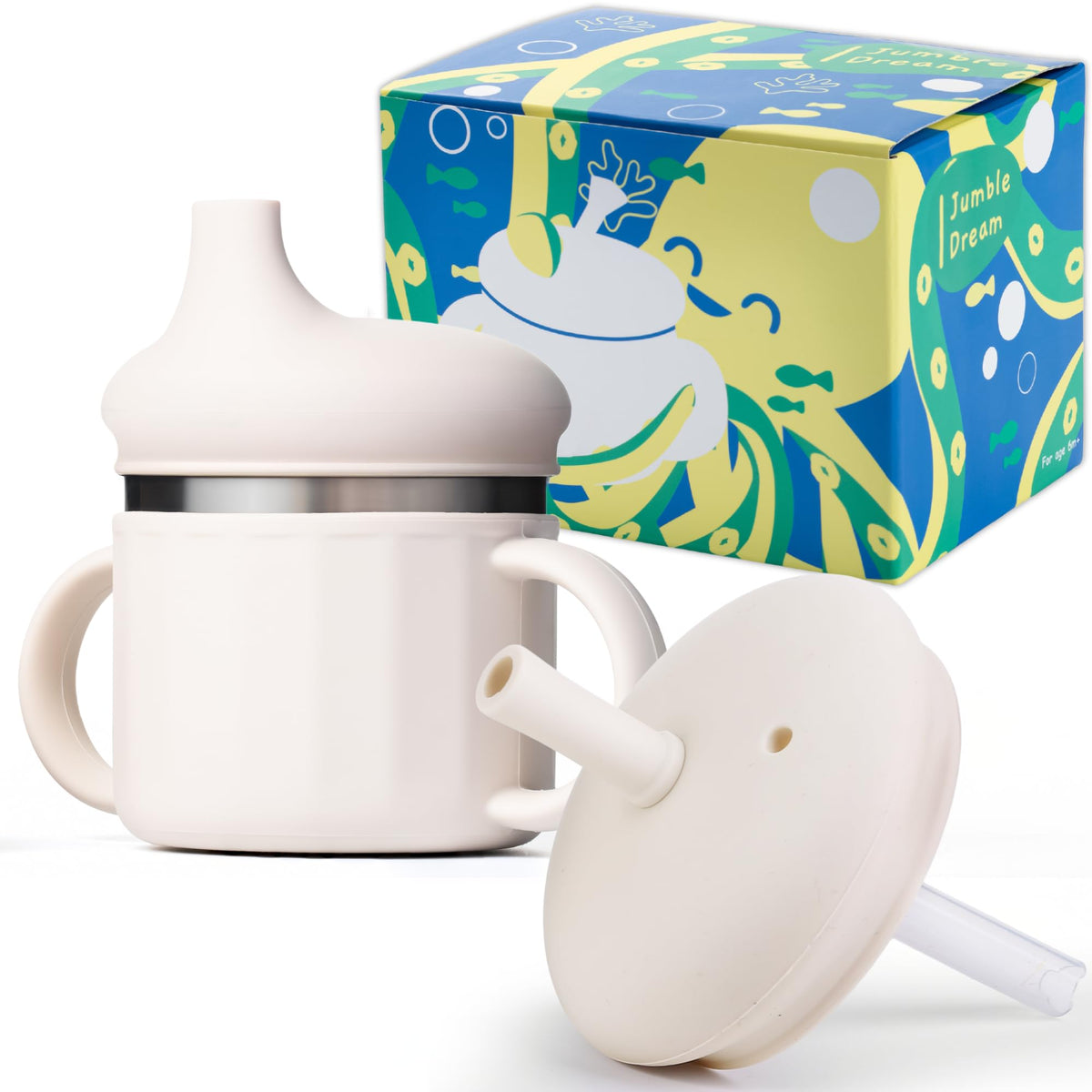 Jumble Dream stainless-steel interior shown for a safe, odor-free sip.