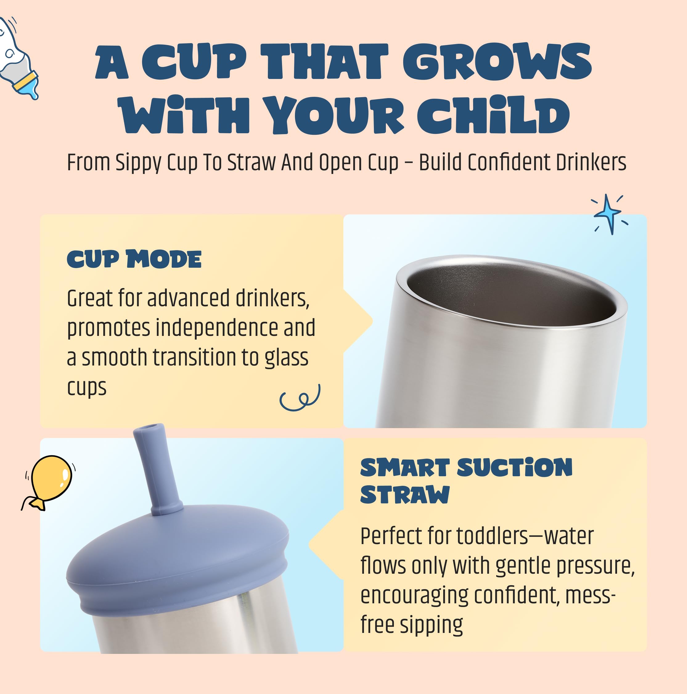 Jumble Dream cup ideal for 12-24 month olds during meals.