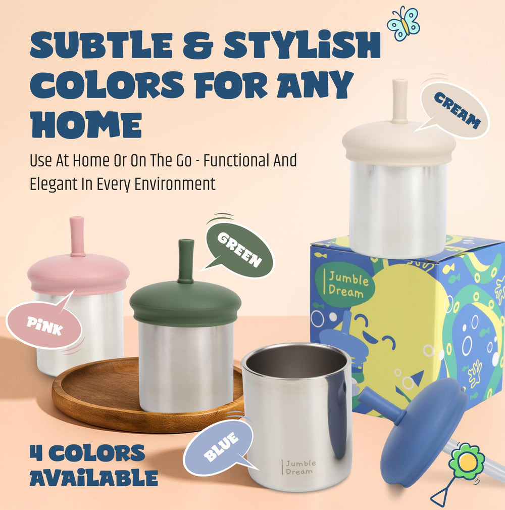Jumble Dream cup offers a hand-friendly grip for tiny fingers.
