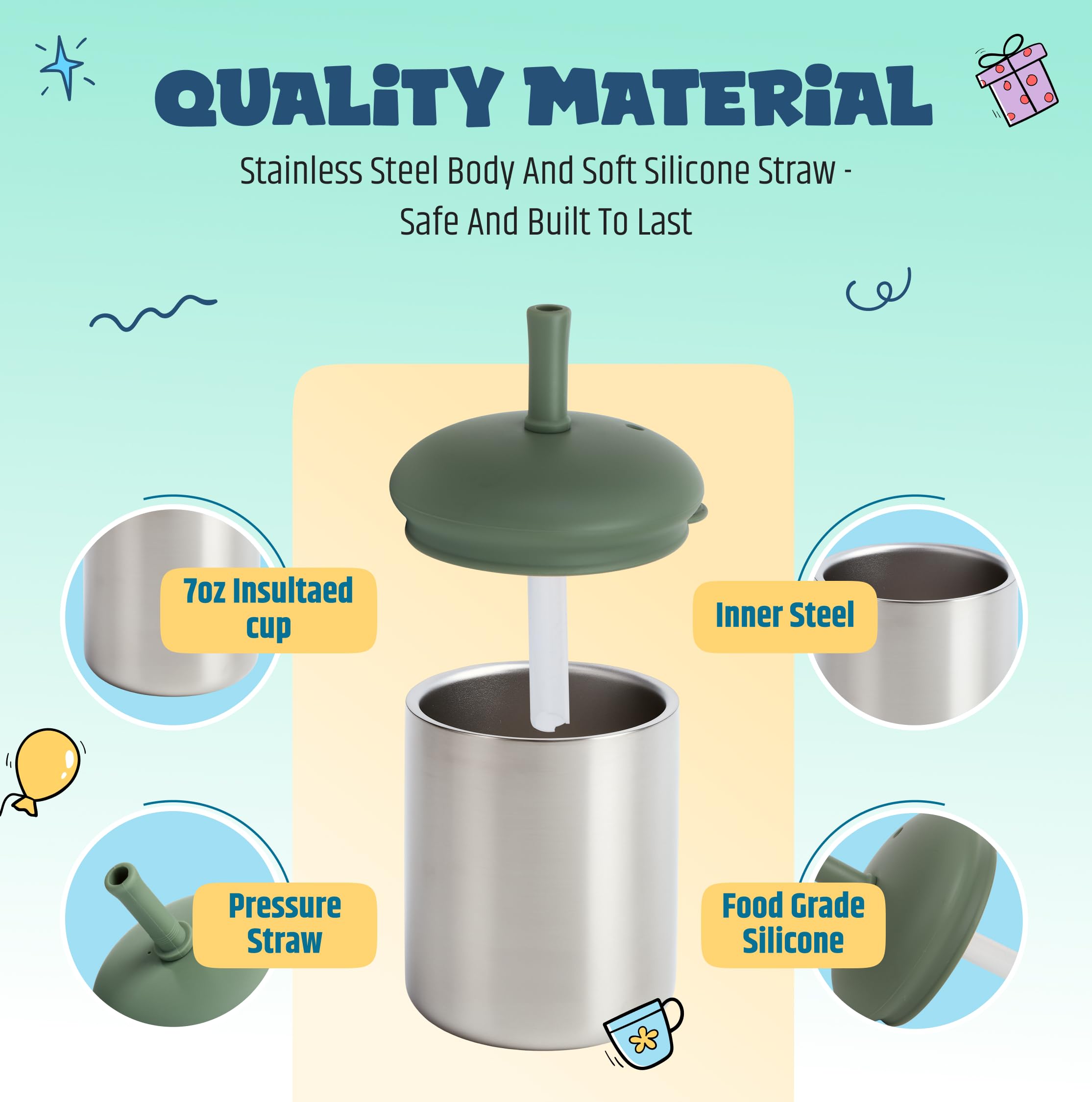 Jumble Dream durable stainless steel withstands everyday drops.