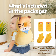 JumiLux knee pads protect tiny knees during crawling.
