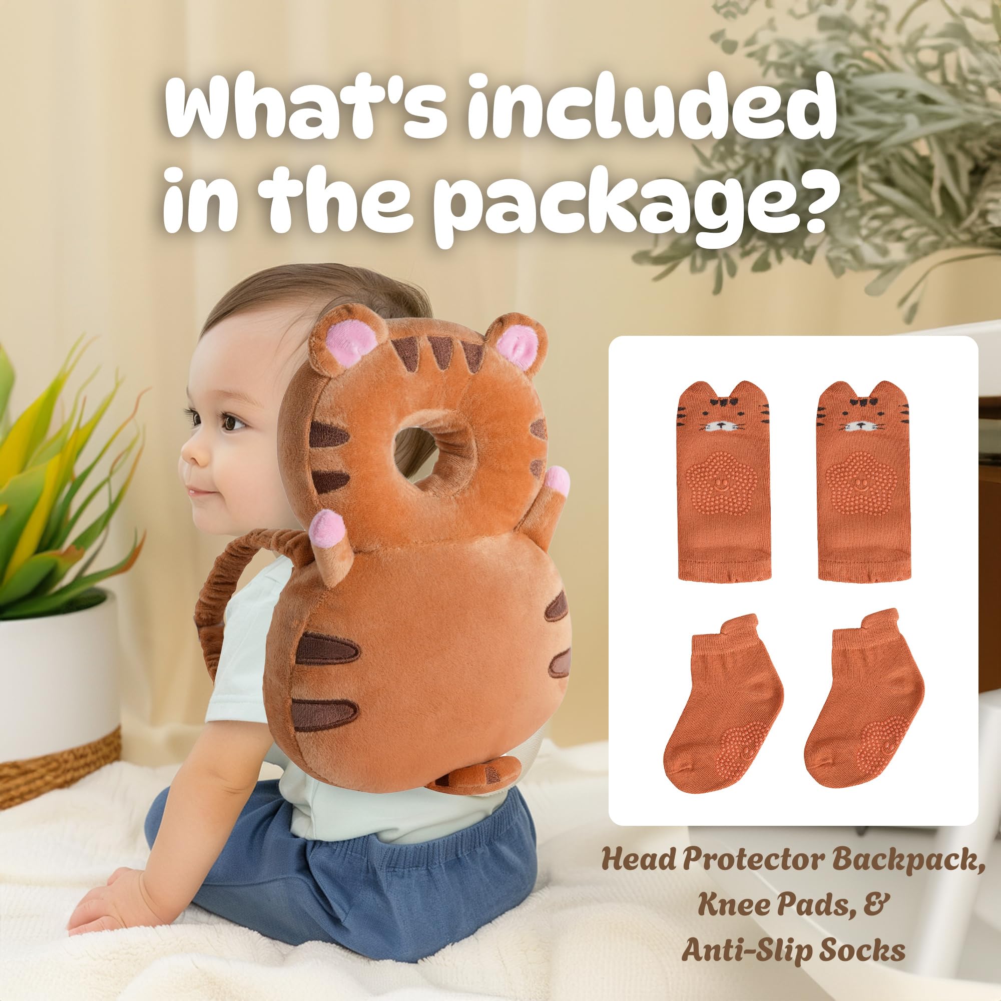 JumiLux anti-slip socks help little feet stay steady on floors.